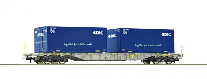 Container carrier car  AAE<br /><a href='images/pictures/Roco/Roco-76947.jpg' target='_blank'>Full size image</a>
